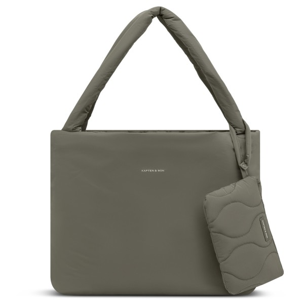 Kapten & Son Women’s Norva 2in1 Shopper Quilted 23 Schoudertas l /olijfgroen Grijs