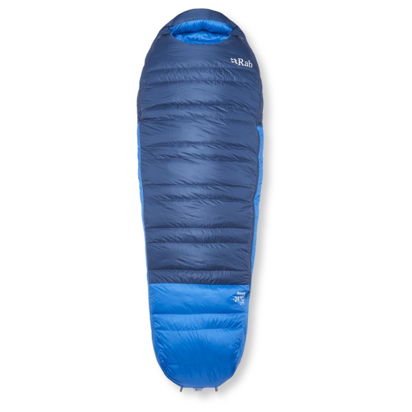 Rab Ascent -24C -11F Donzen slaapzak Regular Body Blauw