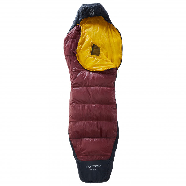 Image of Nordisk - Oscar +10 Curve - Kunstfaserschlafsack Gr Bis 175 cm Körperlänge - M rot/schwarz bei Bergfreunde.ch - der Outdoor Shop