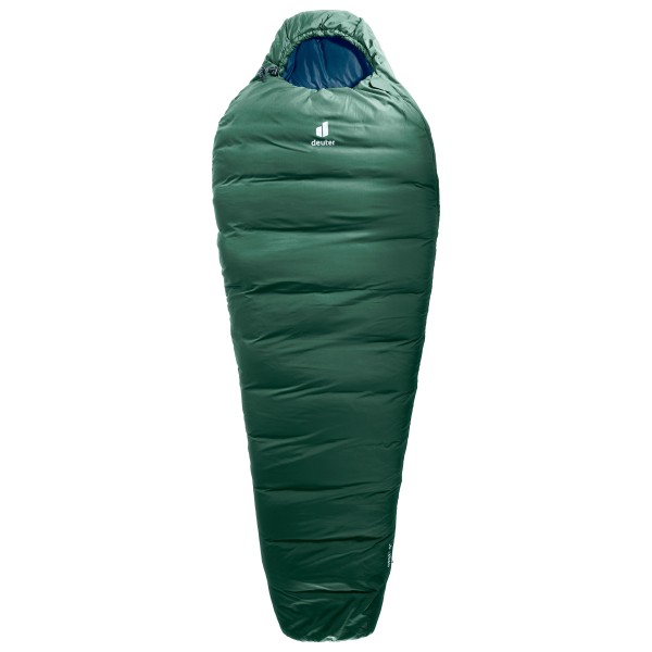 Image of Deuter - Orbit 0° - Kunstfaserschlafsack Gr 208 x 74 x 47 cm - Regular;220 x 79 x 49 cm - Long ivy /blau