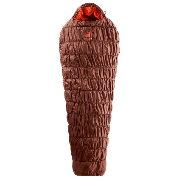 Image of Deuter - Exosphere -6° - Kunstfaserschlafsack Gr 205 x 68-85 x 43-54 cm - Regular;220 x 73-90 x 45-56 cm - Long umbra / paprika