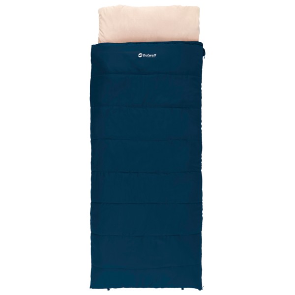Outwell - Contour Lux - Kunstfaserschlafsack Gr 220 x 85 cm Zip: Right Blau