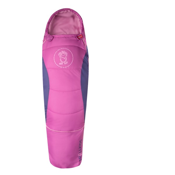 Trollkids Little Fjell Dreamer Kinderschlafsack Kinder (Größe 110-145 x 58 x 38 cm - Body Length 90-130 cm |rosa)