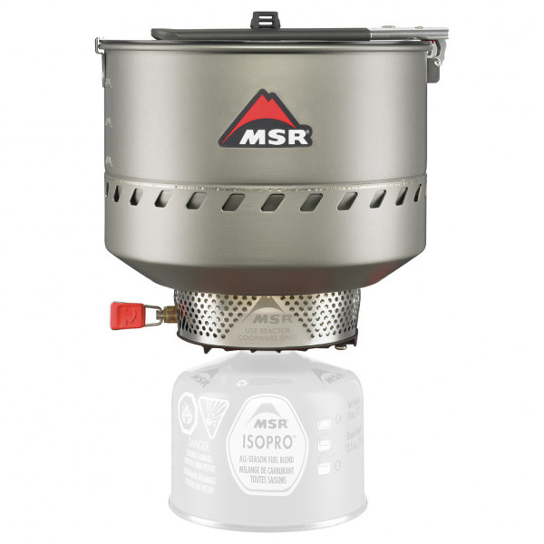 Image of MSR - Reactor 2.5 Stove System - Gaskocher Gr 2,5 l grau/rot bei Bergfreunde.ch - der Outdoor Shop
