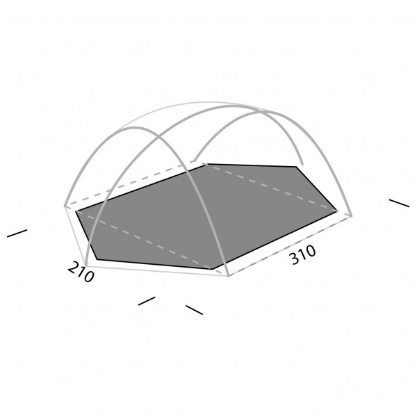 Image of Exped - Orion III Footprint - Zeltunterlage grau