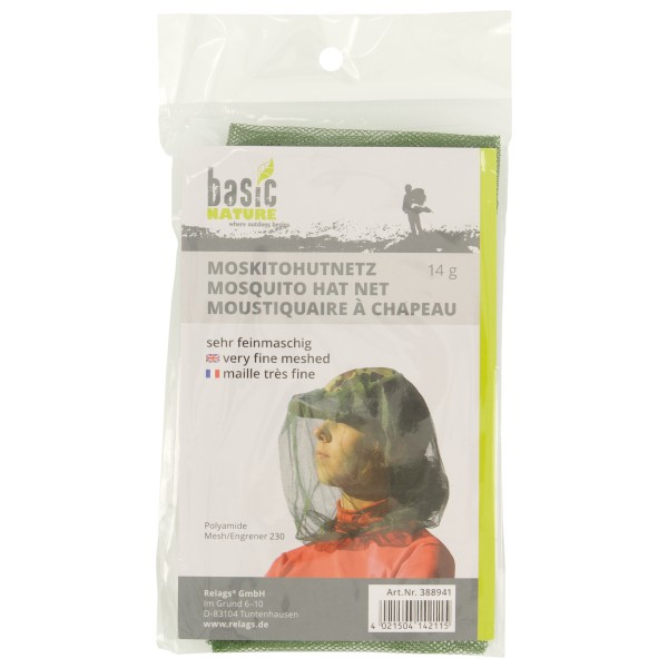 Image of Basic Nature - Moskitohutnetz - Moskitonetz grün bei Bergfreunde.ch - der Outdoor Shop