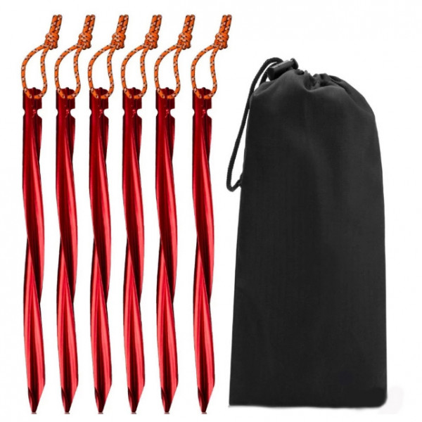 Image of Basic Nature - Zelthering Y-Stake Spiral - Zelthering Gr 25 cm rot