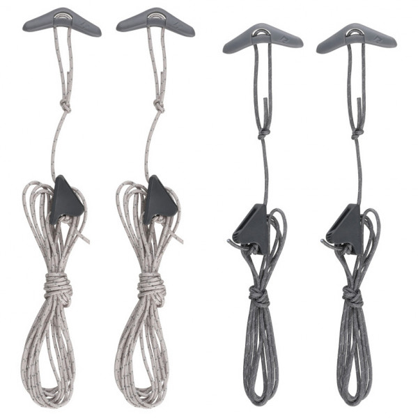 Sea to Summit – Ground Control Guy Cords 4-Pack – Tentuitbreiding maat , Grijs