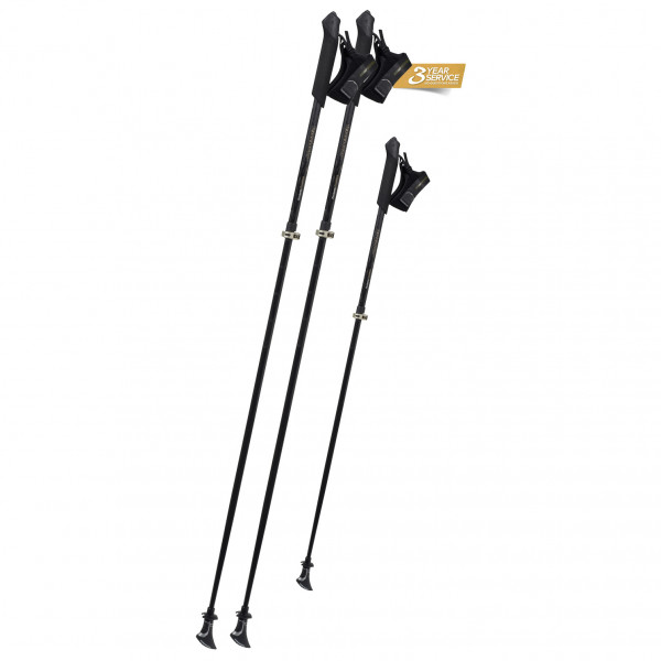 Image of Komperdell - Poniente Carbon Vario - Nordic Walking Stöcke Gr 105-125 cm schwarz/grau