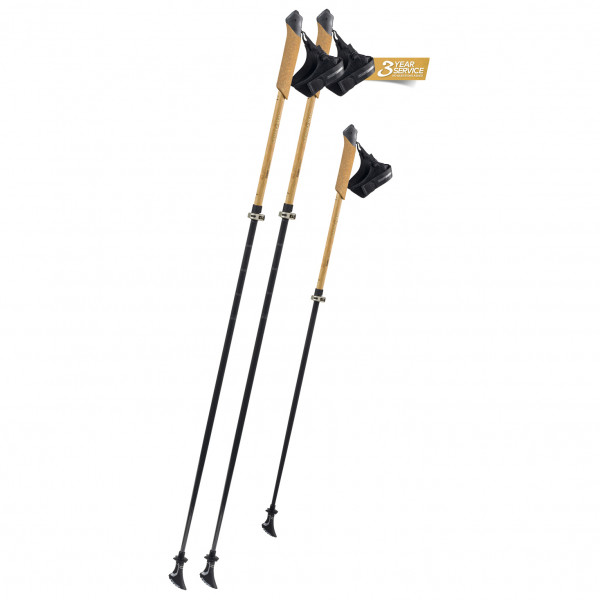Image of Komperdell - Bayamo Carbon Vario - Nordic Walking Stöcke Gr 105-125 cm bamboo