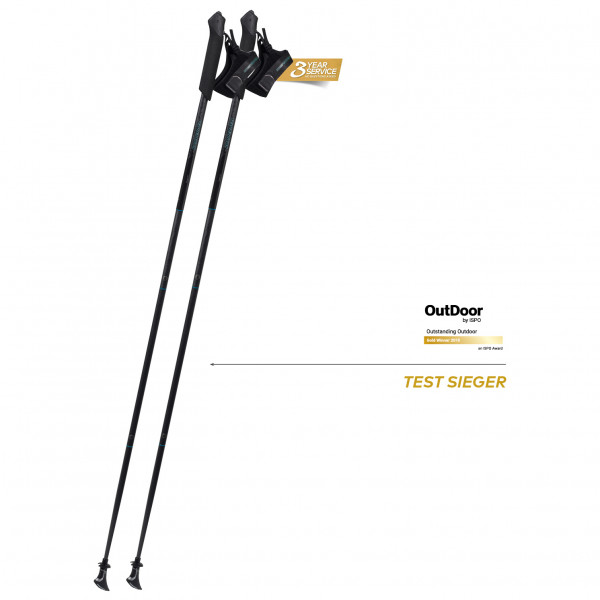 Image of Komperdell - Traveller FXP - Nordic Walking Stöcke Gr 105 cm;115 cm;125 cm;135 cm schwarz