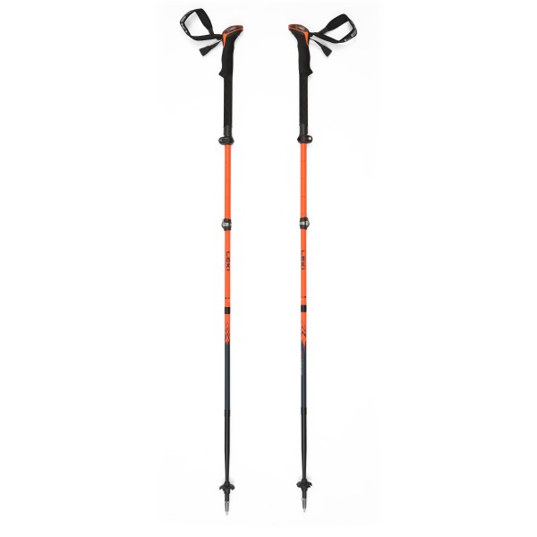 Image of Leki - Sherpa FX Carbon Strong - Trekkingstöcke Gr 120 - 140 cm orange/blau