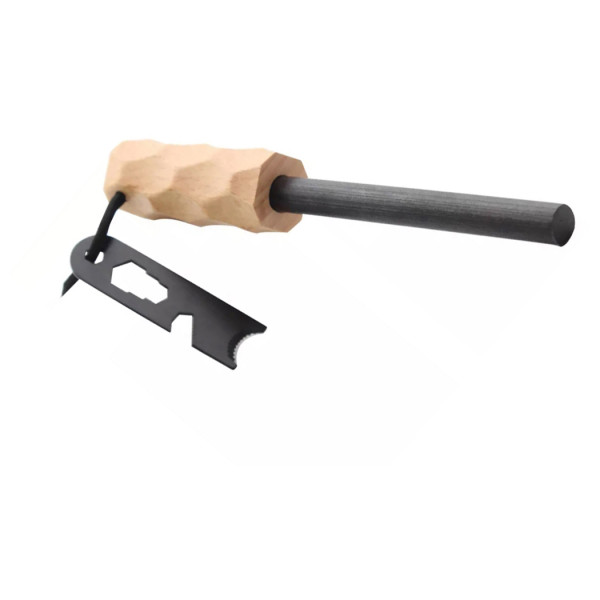 Image of Origin Outdoors - Zündstahl Edge Gr 19,7 x Ø 1,27 cm wood /schwarz
