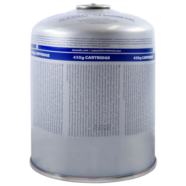 Cadac-Dometic Gascartridge 445g Threaded Valve Gaskartusche (Gr 445 g |blau)