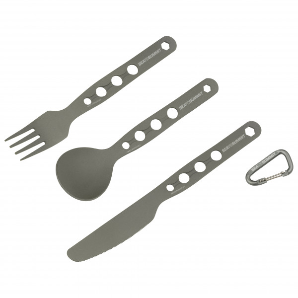 Image of Sea to Summit - Alphaset 3 pc Cutlery Set grau bei Bergfreunde.ch - der Outdoor Shop