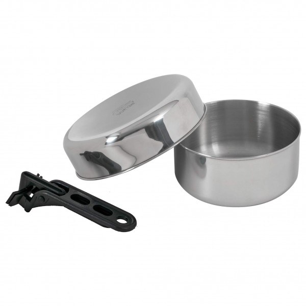 Basic Nature RVS kampeerpan Junior Pan l Grijs