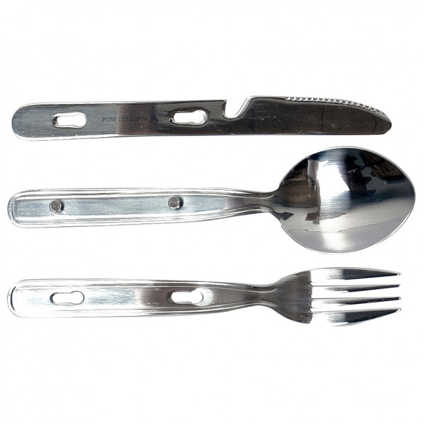 Image of Basic Nature - Biwak Hiking Besteck - Besteck-Set Gr 77 g grau bei Bergfreunde.ch - der Outdoor Shop