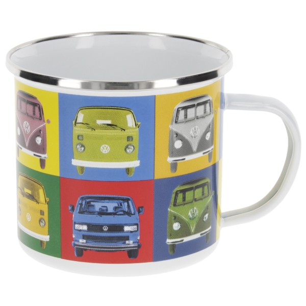 Image of VW Collection - VW T1 Bus Emaille Tasse in Geschenkbox - Tasse Gr 500 ml bunt;grau/blau bei Bergfreunde.ch - der Outdoor Shop