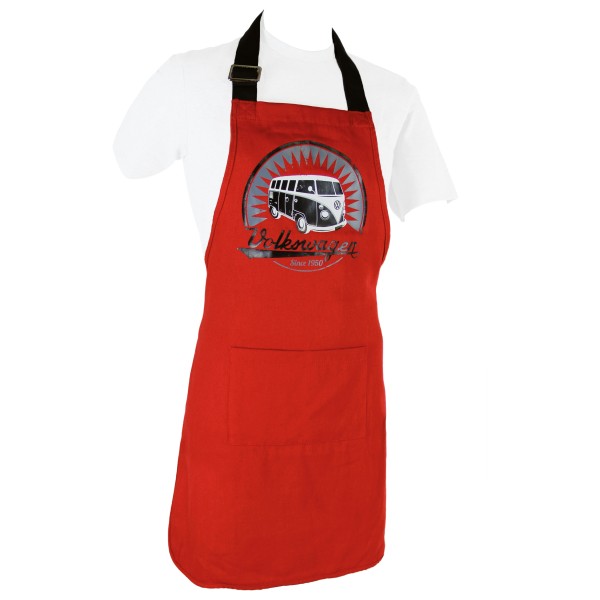 Image of VW Collection - VW T1 Bus Kochschürze in Geschenkkarton - Schürze Gr 58 x 80 cm schwarz bei Bergfreunde.ch - der Outdoor Shop