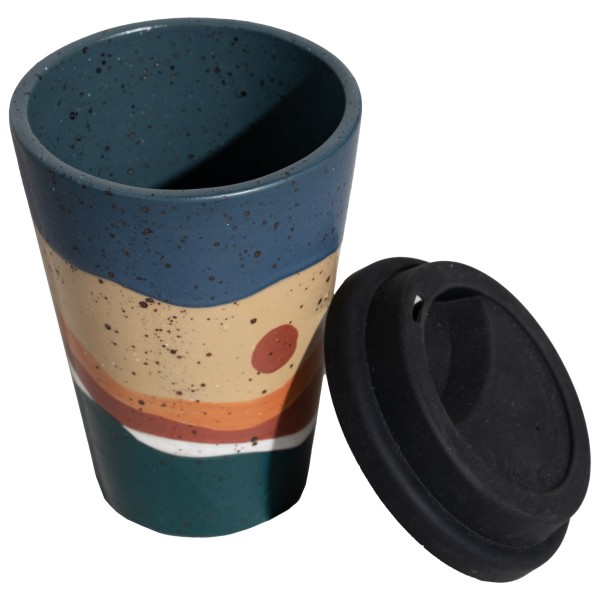 Image of United By Blue - 12oz Ceramic Mug With Silicone Lid - Becher Gr 355 ml beige;schwarz bei Bergfreunde.ch - der Outdoor Shop