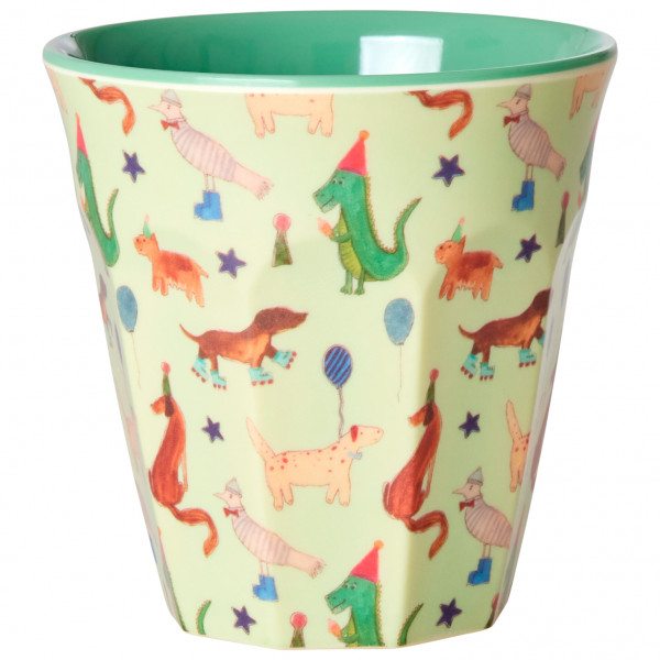 Image of Rice - Melamine Cup - Becher Gr 400 ml bunt;rosa