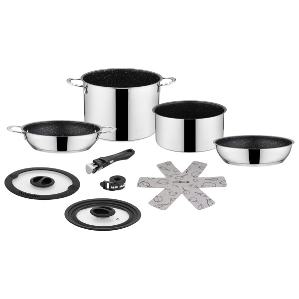 Brunner Academy High 7+1 Topf-Set (Gr Ø 22 cm |grau)