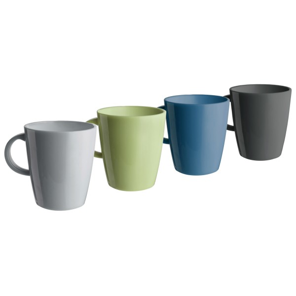 Brunner Mug Set ABS Dolomit Becher (Gr 4 Pieces |grau)