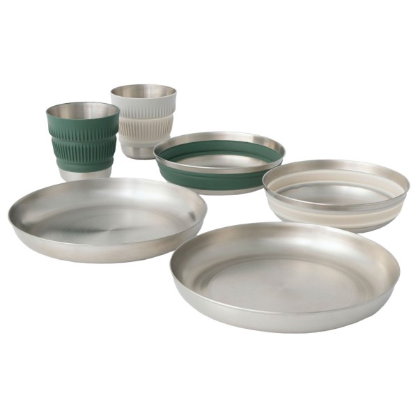 Image of Sea to Summit - Detour Stainless Steel Collapsible Dinnerware Set - Geschirr-Set Gr 2 Person - 6 Pieces