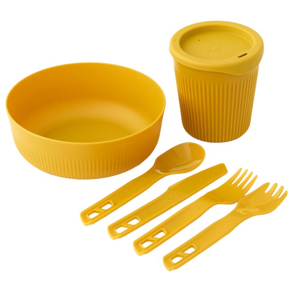 Image of Sea to Summit - Passage Dinnerware Set 1 Person (6 Piece) - Geschirr-Set gelb;rot;türkis