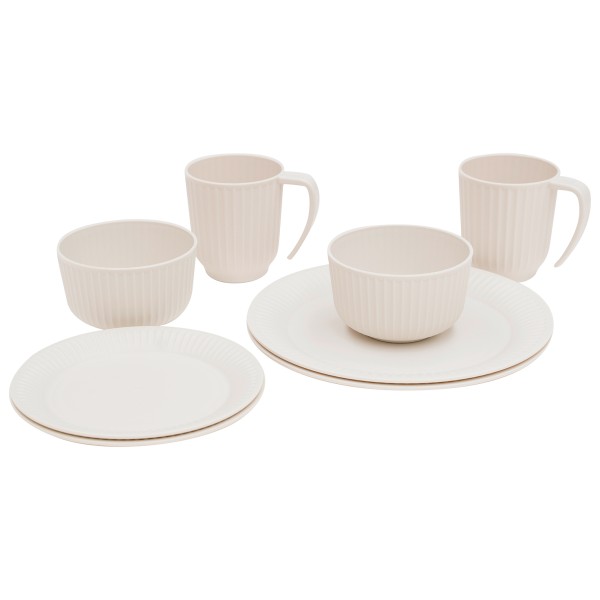 Outwell Delish 2 Person Dinner Set Geschirr-Set (weiß/beige)