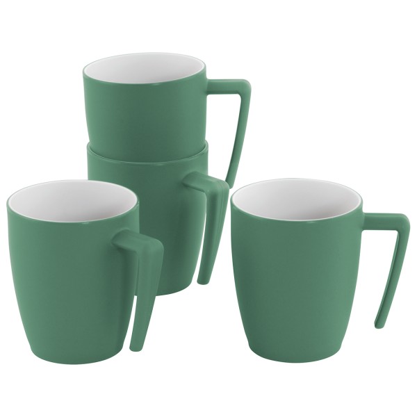 Outwell Gala 4 Person Mug Set Geschirr-Set (Größe 11,5 x 8,5 x 10 cm |grün)