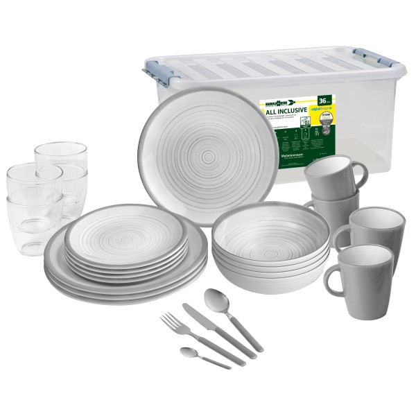 Brunner - All Inclusive - Campingzubehör Gr 36 Pieces grau