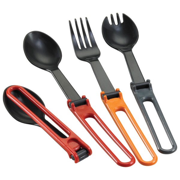 MSR - Folding Utensils 4-Pack - Besteck-Set Gr 20 x 4 x 1 cm grau