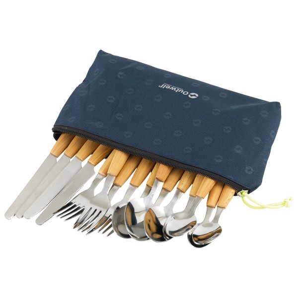 Outwell - Besteckset mit Tasche - Besteck-Set blau