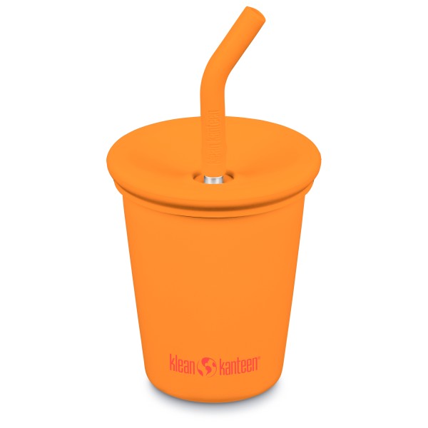 Klean Kanteen Kid’s Kanteenkid Steel Cup with Straw Beker ml Rood