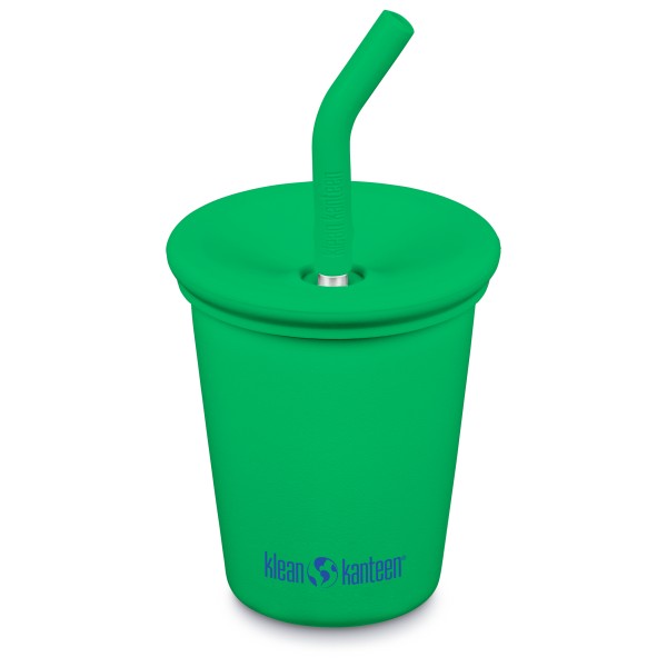 Klean Kanteen Kid’s Kanteenkid Steel Cup with Straw Beker ml Groen