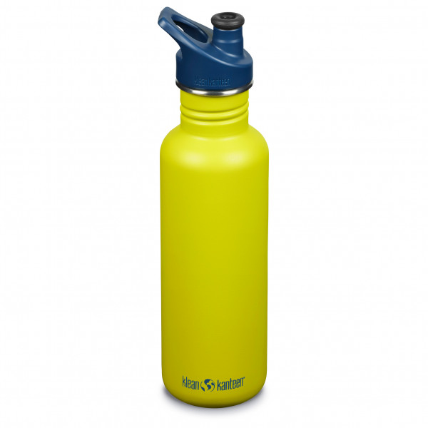 Image of Klean Kanteen - Classic with Sport Cap - Trinkflasche Gr 800 ml beige;blau;blau/schwarz;gelb;grau;lila;rot;schwarz;türkis;weiß bei Bergfreunde.ch - der Outdoor Shop