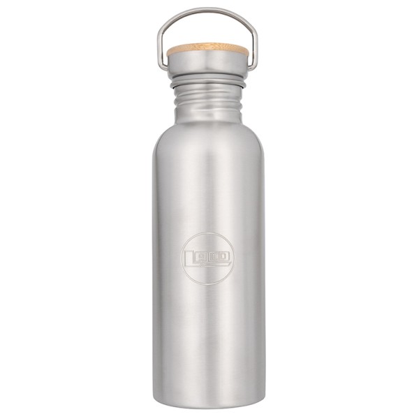 Image of LACD - Steel Bottle Wood Closure - Trinkflasche Gr 0,75 l grau bei Bergfreunde.ch - der Outdoor Shop