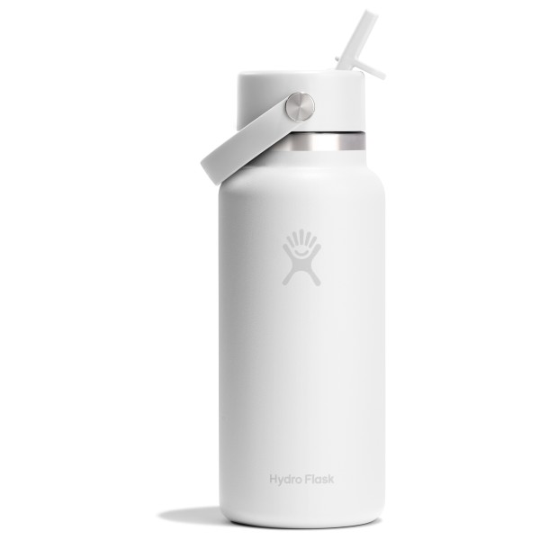 Trinkflasche Hydro Flask Wide Flex Straw Cap (Gr 946 ml |weiß)