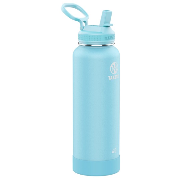 Image of Takeya - Actives Straw Insulated Bottle 1200 ml - Isolierflasche Gr 1,2 l blau