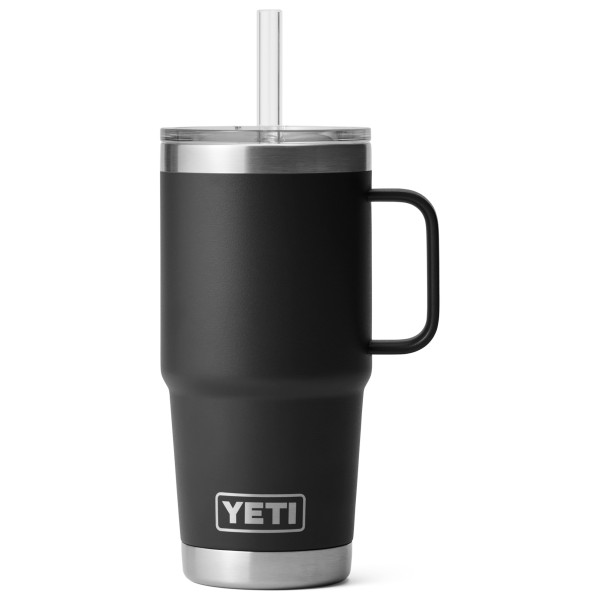 Yeti Coolers Rambler Straw Mug Isolierbecher (Größe 1035 ml |grau/schwarz)