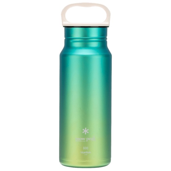 Snow Peak - Titanium Aurora Bottle 600 - Trinkflasche Gr 600 ml grün/türkis