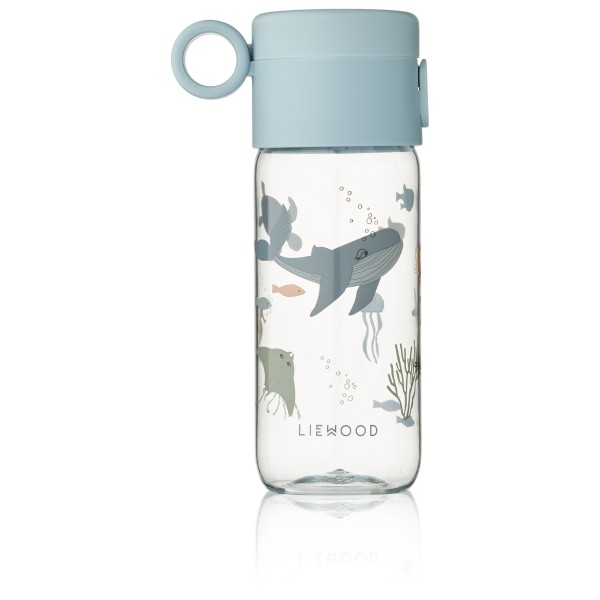 LIEWOOD Clemence Tritan Bottle Trinkflasche Kinder (Größe 350 ml |weiß/grau)