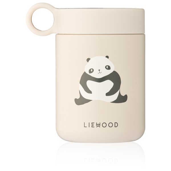 LIEWOOD Kiani Printed Food Jar Essensaufbewahrung (Größe 350 ml |weiß/beige)