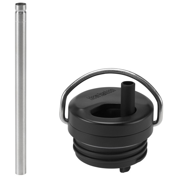 Klean Kanteen TKWide Twist Cap with Straw Deksel Zwart