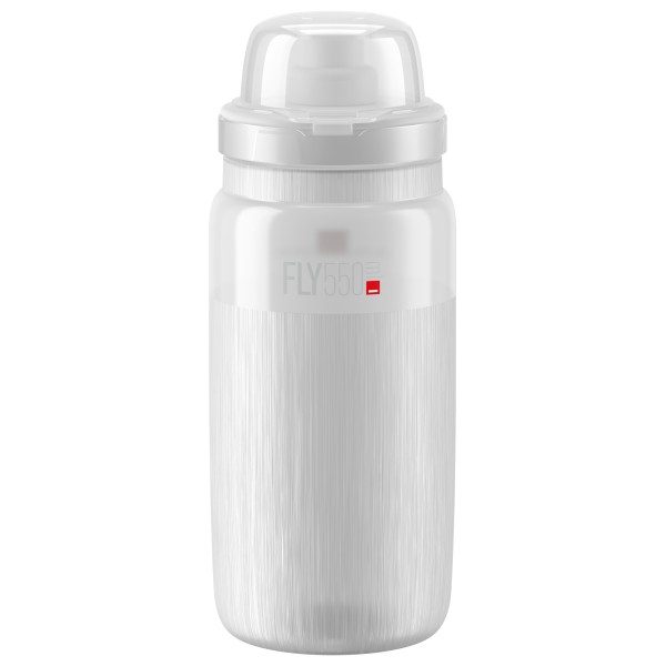 Elite Fly MTB Tex Fahrrad Trinkflasche (Gr 550 ml |grau/weiß)