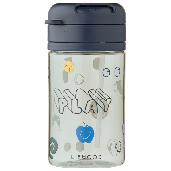 LIEWOOD – Kid’s Pavia Tritan Straw Cup 500 – Drinkfles maat , Grijs