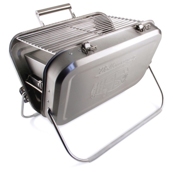 Image of VW Collection - VW T1 Bus Koffergrill Edelstahl - Trockenbrennstoffkocher Gr 40 x 28 x 10 cm silber bei Bergfreunde.ch - der Outdoor Shop
