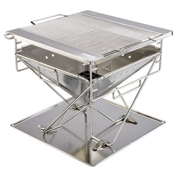 Image of GROENBERG - Katla Grill - Trockenbrennstoffkocher Gr L steel /schwarz bei Bergfreunde.ch - der Outdoor Shop