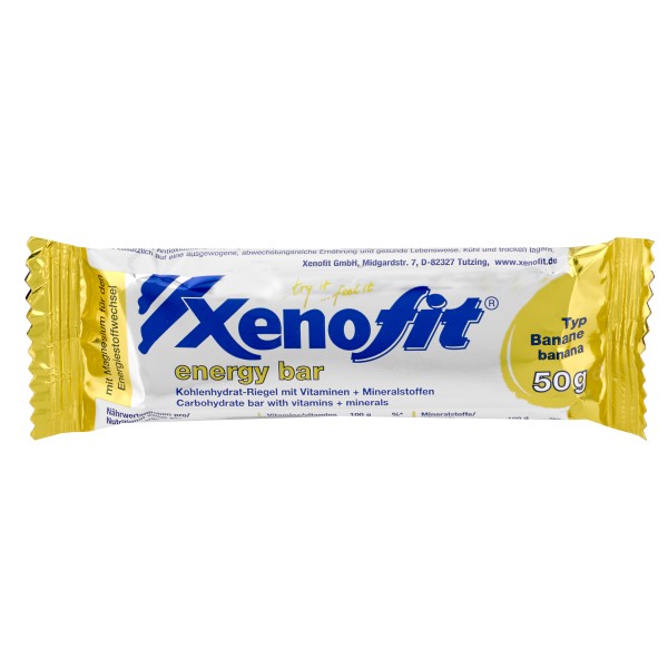 Image of Xenofit - Energy Bar Typ Banane - Energieriegel Gr 24 x 50 g;50 g bei Bergfreunde.ch - der Outdoor Shop